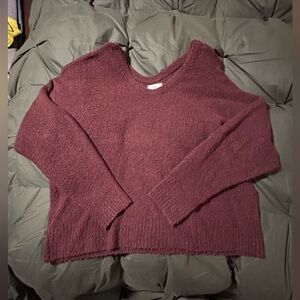 Lou & Grey Maroon Crew Neck Sweater